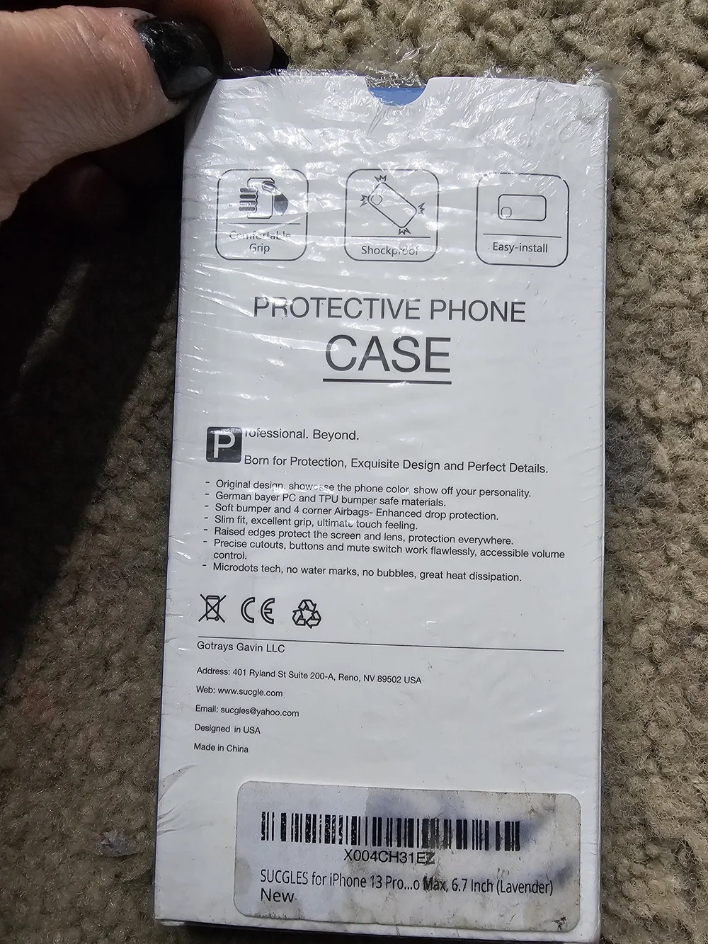Purple Clear MagSafe-Compatible Phone Case - Compatible Brand